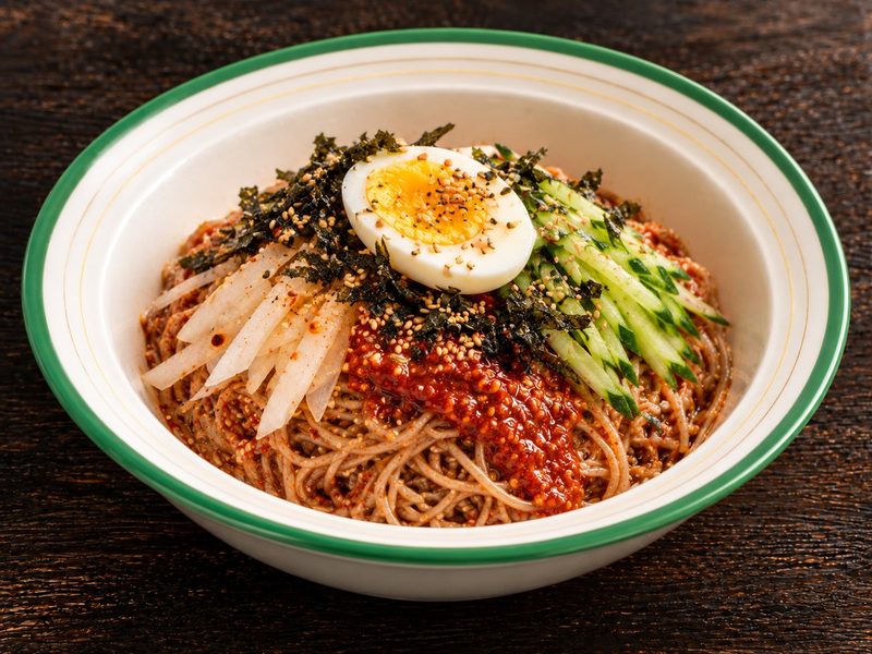 순메밀 비빔막국수