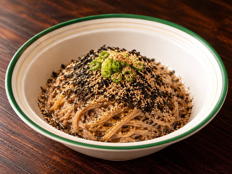 순메밀 들기름막국수