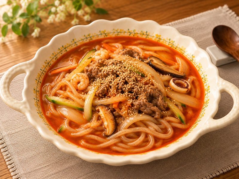 순메밀 얼큰칼국수