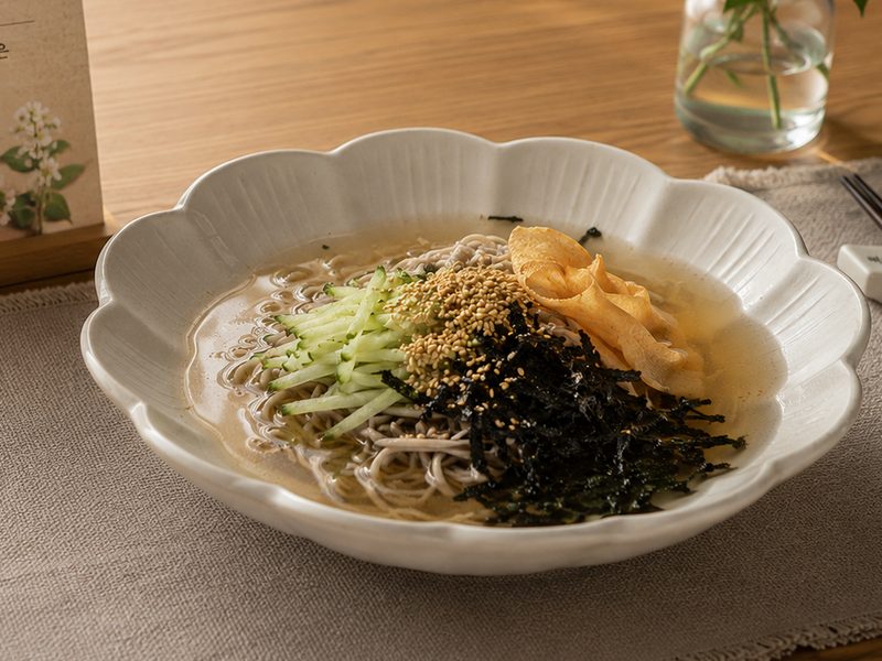 순메밀 물막국수